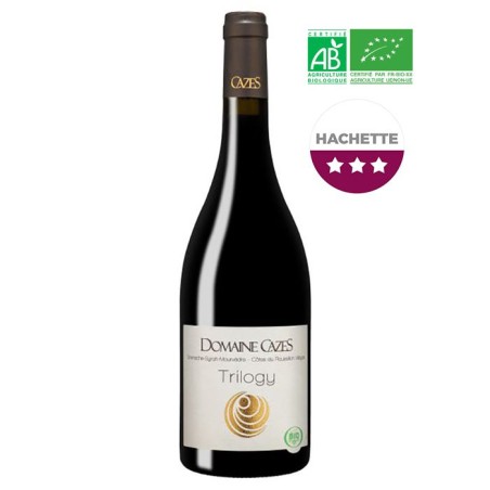 Domaine Cazes Trilogy 2022 Côtes du Roussillon Villages - Vin rouge d