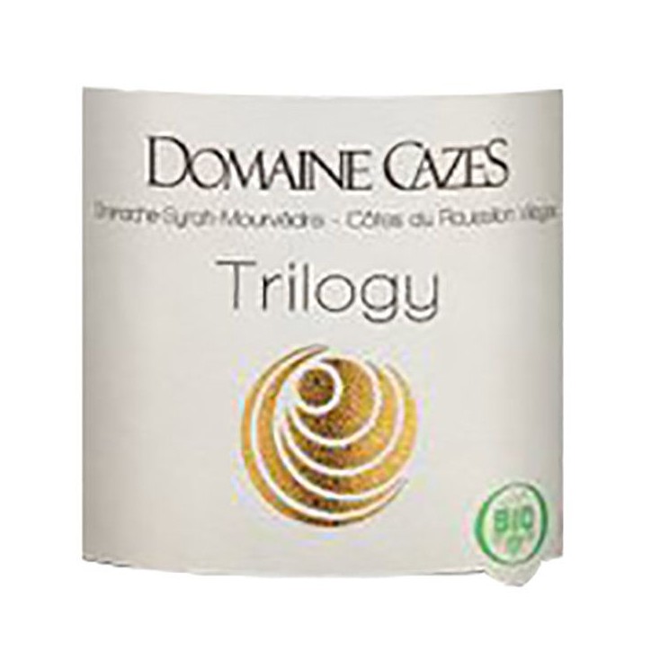 Domaine Cazes Trilogy 2022 Côtes du Roussillon Villages - Vin rouge de Languedoc - Bio