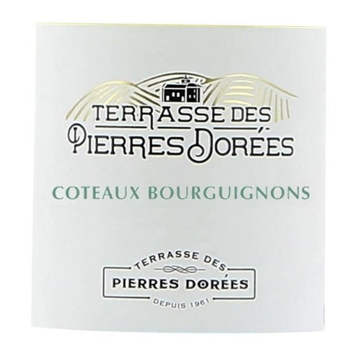 Terrasse des Pierres Dorées 2022 Côteaux Bourguignons - Vin blanc de Beaujolais