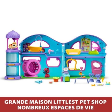 La Grande Maison - BANDAI - Littlest Pet Shop avec 3 pets dont 1 exclusif