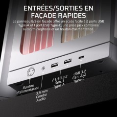 Boîtier PC - CORSAIR - FRAME 4000X RS - Moyen Tour - 4 ventilateurs R