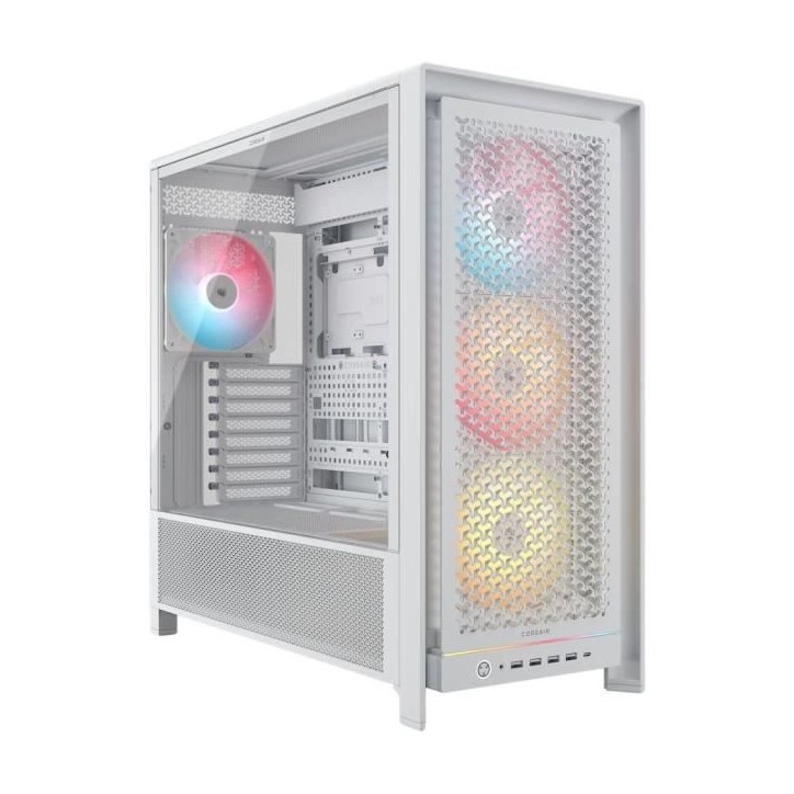 Boitier PC - CORSAIR - FRAME 5000D Mid-Tower Airflow Case - Radiateur jusqu'a 420 mm - Blanc Boitier PC - CORSAIR - FRAME 5000D Mid-Tower Airflow Case - Radiateur jusqu'a 420 mm - Blanc