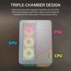 Boitier PC - CORSAIR - AIR 5400 RS-R ARGB Tempered Glass Mid-Tower - V
