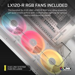 Boitier PC - CORSAIR - AIR 5400 LX-R LINK Tempered Glass Mid-Tower - V