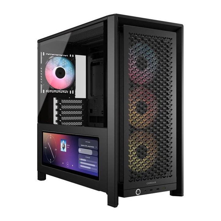Boîtier PC - CORSAIR - CC-9011326-WW - FRAME 4000D LCD RS ARGB Premium Mid-Tower - Black