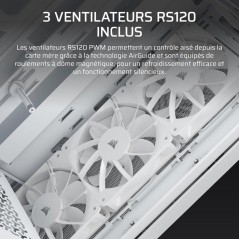 Boîtier PC - CORSAIR - 3200D RS - Moyen Tour - 3 ventilateurs RS120 -