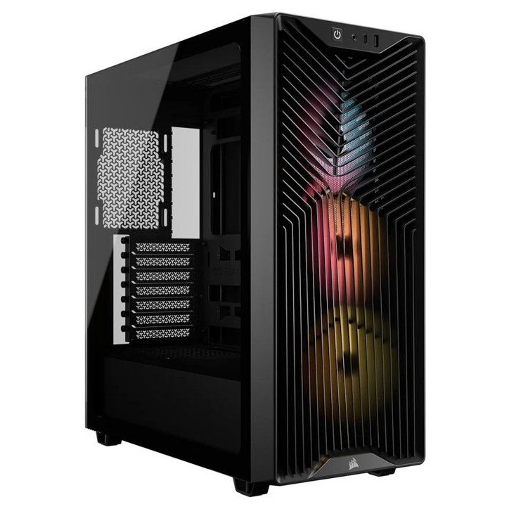 Boîtier PC - CORSAIR - 3200D RS ARGB - Moyen Tour - 3 ventilateurs RS120 ARGB - Noir