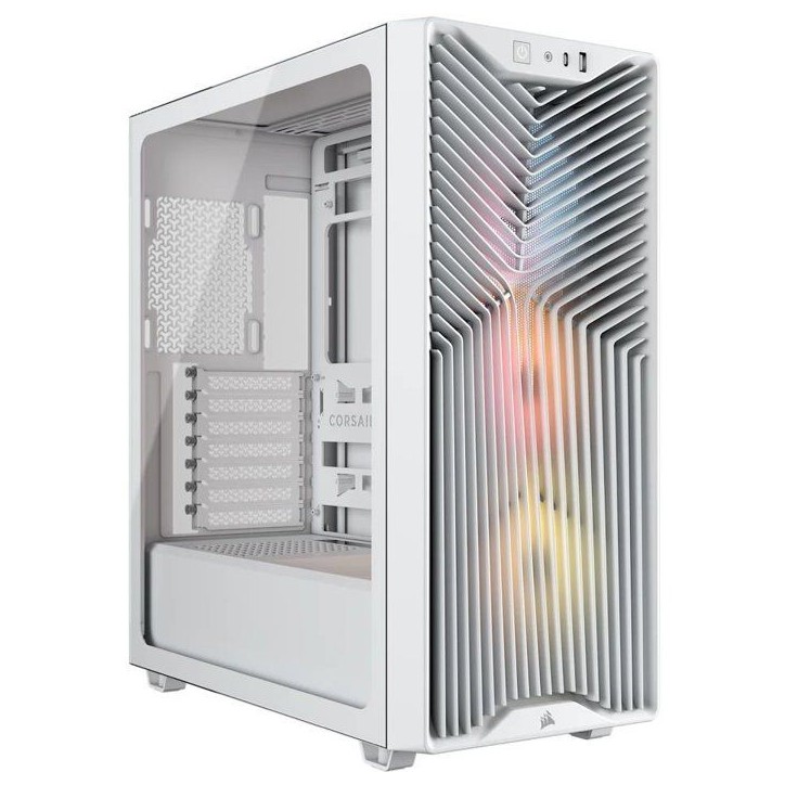 Boîtier PC - CORSAIR - 3200D RS ARGB - Moyen Tour - 3 ventilateurs RS120 ARGB - Blanc Boîtier PC - CORSAIR - 3200D RS ARGB - Moyen Tour - 3 ventilateurs RS120 ARGB - Blanc