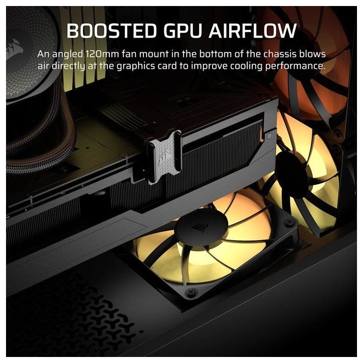 Boîtier PC - CORSAIR - 3200D RS ARGB - Moyen Tour - 3 ventilateurs RS120 ARGB - Gris Boîtier PC - CORSAIR - 3200D RS ARGB - Moyen Tour - 3 ventilateurs RS120 ARGB - Gris