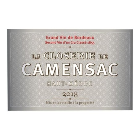 Closerie de Camensac 2017 Haut-Médoc - Vin rouge de Bordeaux