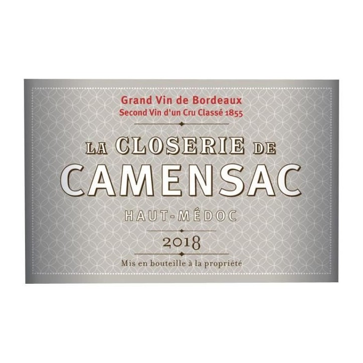 Closerie de Camensac 2017 Haut-Médoc - Vin rouge de Bordeaux