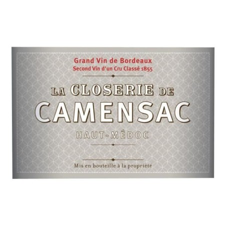Closerie de Camensac 2011 Haut-Médoc - Vin rouge de Bordeaux