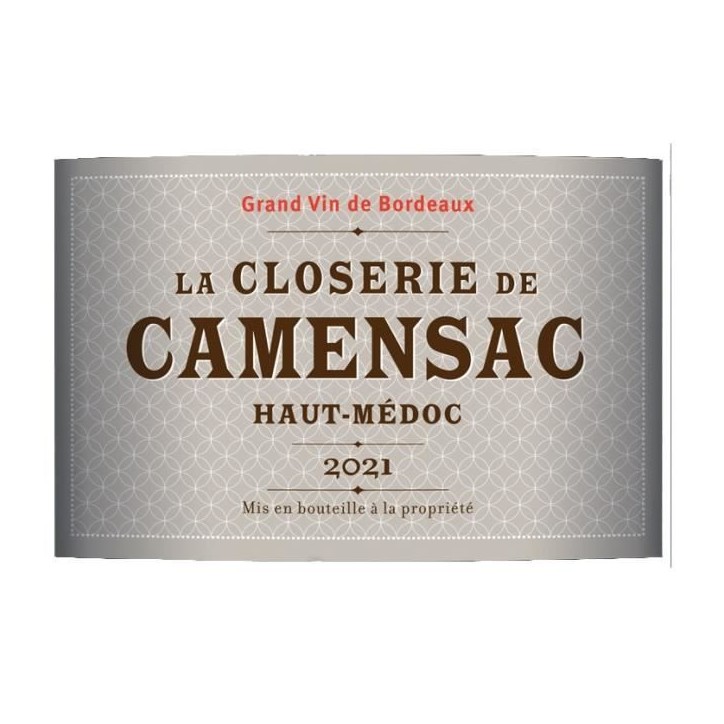 Closerie De Camensac 2021 Haut-Médoc Grand Cru - Vin rouge de Bordeaux