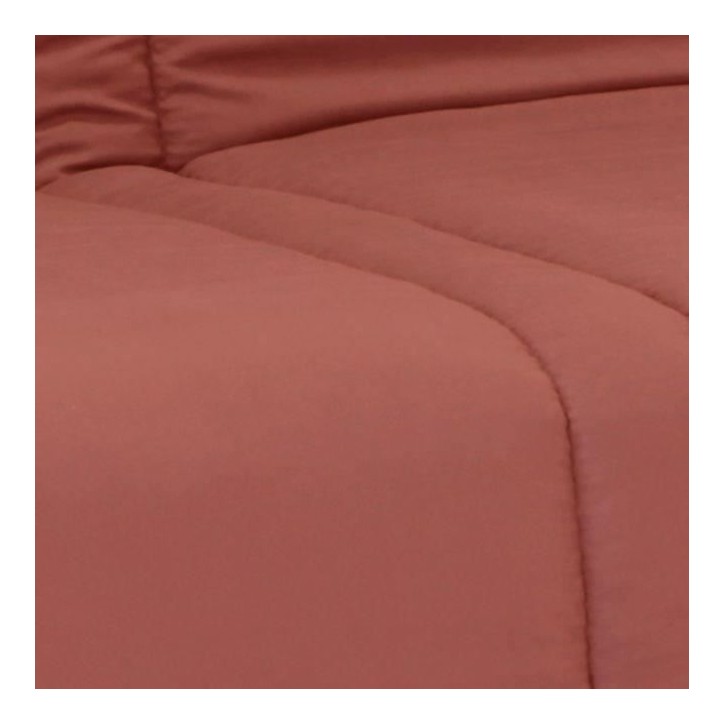 Banquette clic clac 3 places - Terracotta - 100% coton - L 193 x P 92 cm - LENA Banquette clic clac 3 places - Terracotta - 100% coton - L 193 x P 92 cm - LENA