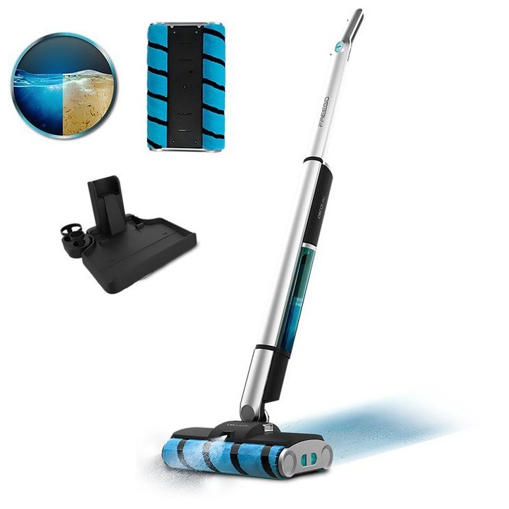 Aspirateur Balai Laveur - CECOTEC FreeGoWash TwiceSpray - 60 W - 40 min - 450 ml - Gris Aspirateur Balai Laveur - CECOTEC FreeGoWash TwiceSpray - 60 W - 40 min - 450 ml - Gris