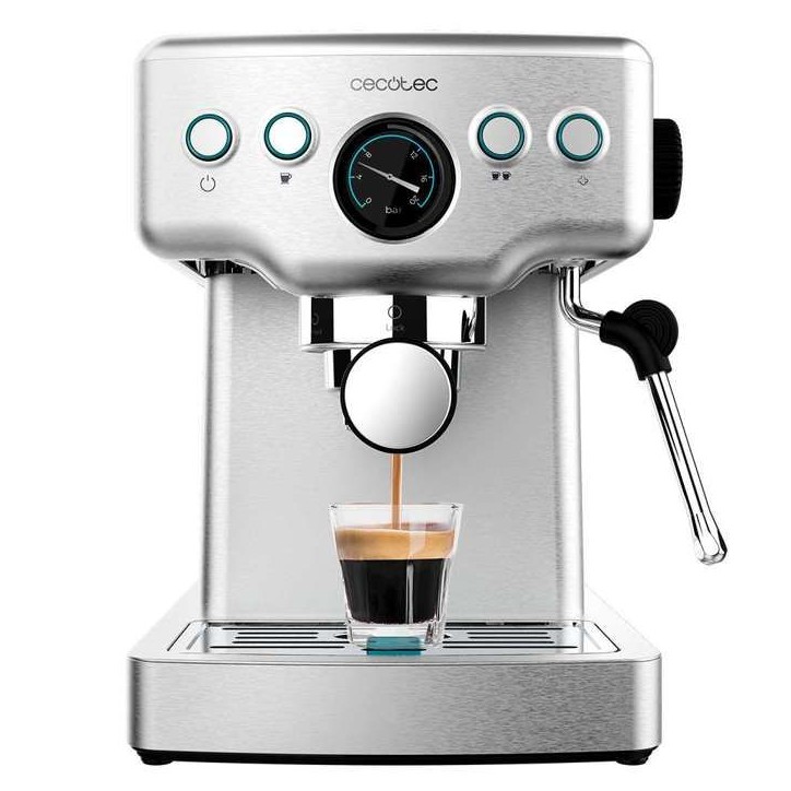 Machine a café - CECOTEC - Power Espresso 20 Barista Mini - 1465 W - 20 bars - 1,8 L - Inox Machine a café - CECOTEC - Power Espresso 20 Barista Mini - 1465 W - 20 bars - 1,8 L - Inox