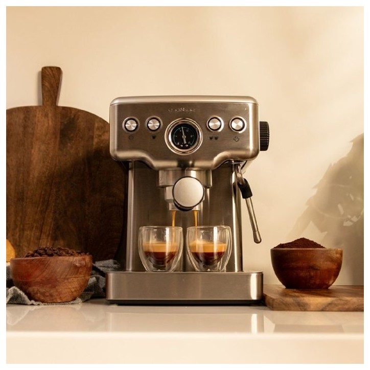 Machine a café - CECOTEC - Power Espresso 20 Barista Mini - 1465 W - 20 bars - 1,8 L - Inox Machine a café - CECOTEC - Power Espresso 20 Barista Mini - 1465 W - 20 bars - 1,8 L - Inox