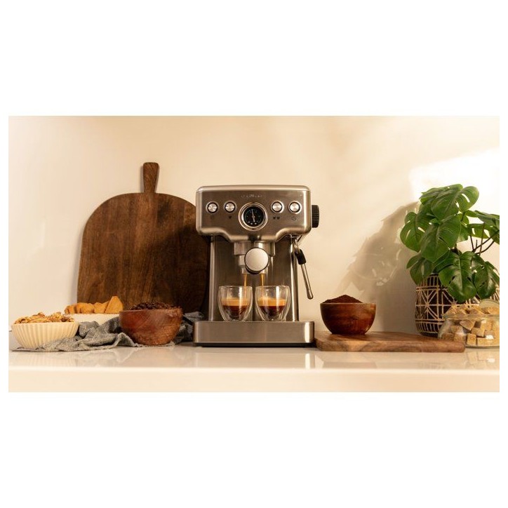 Machine a café - CECOTEC - Power Espresso 20 Barista Mini - 1465 W - 20 bars - 1,8 L - Inox Machine a café - CECOTEC - Power Espresso 20 Barista Mini - 1465 W - 20 bars - 1,8 L - Inox