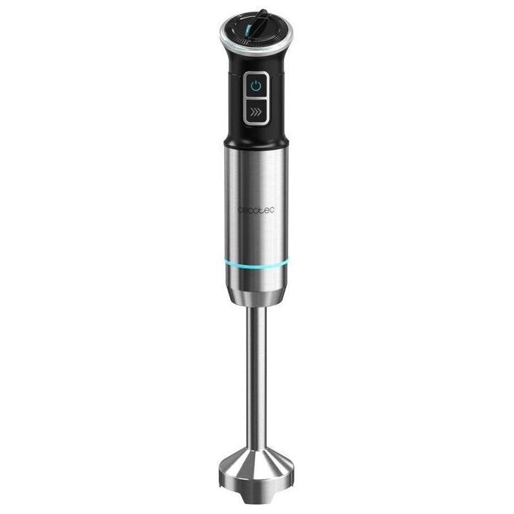 Mixeur plongeant - CECOTEC - Power Neutron - 1100 W - Lame avec 4 feuilles - Verre 800 ml - Noir / Inox Mixeur plongeant - CECOTEC - Power Neutron - 1100 W - Lame avec 4 feuilles - Verre 800 ml - Noir / Inox