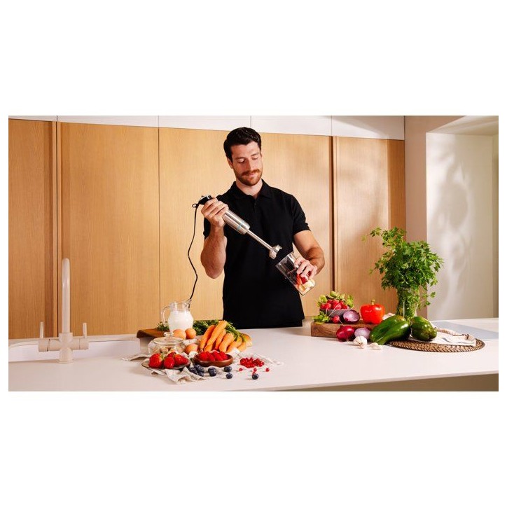 Mixeur plongeant - CECOTEC - Power Neutron - 1100 W - Lame avec 4 feuilles - Verre 800 ml - Noir / Inox Mixeur plongeant - CECOTEC - Power Neutron - 1100 W - Lame avec 4 feuilles - Verre 800 ml - Noir / Inox
