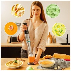 Mixeur plongeant - CECOTEC - Katana 15 Cream B - 1500 W - Lame avec 4