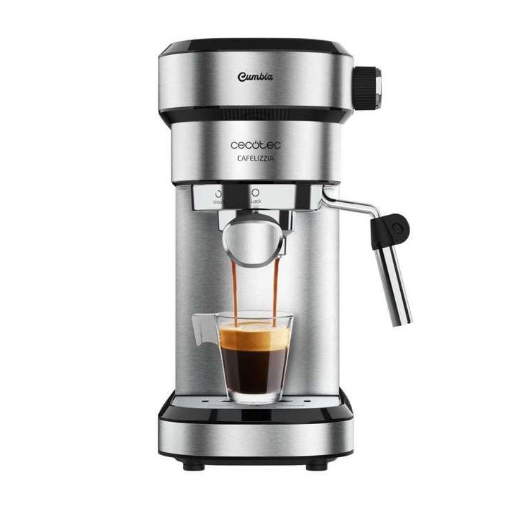 Machine a café - CECOTEC - Cafelizzia790 Steel - 1350 W - 20 bars - 1,2 L - Inox Machine a café - CECOTEC - Cafelizzia790 Steel - 1350 W - 20 bars - 1,2 L - Inox