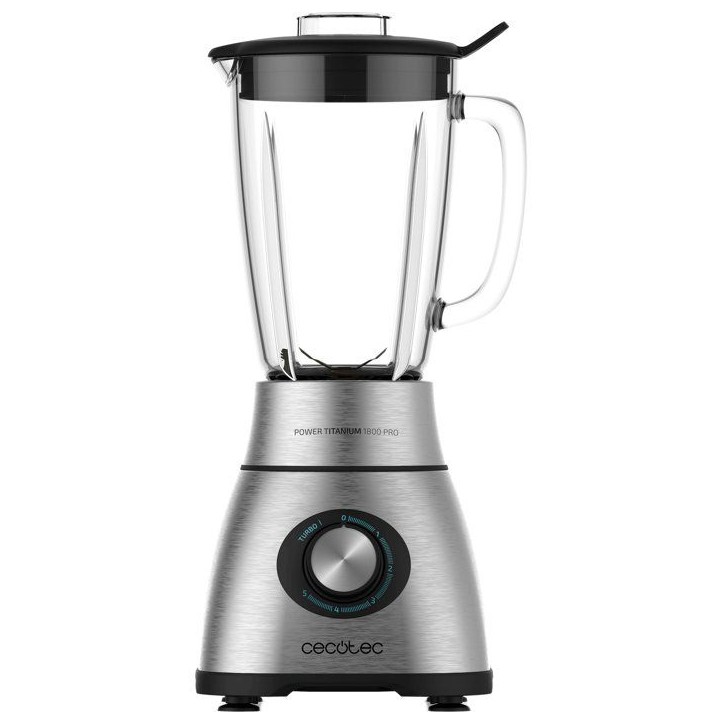 Mixeur - CECOTEC - Power Black Titanium - 2500 W - 1,8 L - Bol en verre - Inox / Noir Mixeur - CECOTEC - Power Black Titanium - 2500 W - 1,8 L - Bol en verre - Inox / Noir