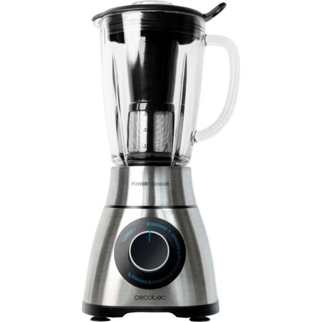 Mixeur - CECOTEC - Power Black Titanium PefectiMix - 2000 W - 1,8 L - Bol en verre - Inox / Noir