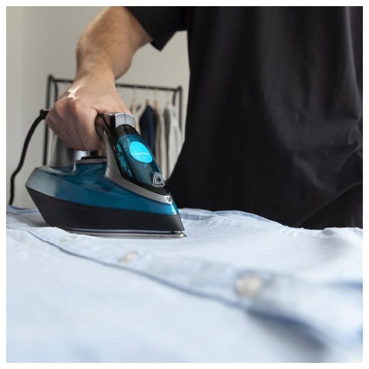 Fer a repasser - CECOTEC - Fast&Furious5060 Ultra - 3200 W - Anti calcaire - 270 g/min - Noir / Bleu Fer a repasser - CECOTEC - Fast&Furious5060 Ultra - 3200 W - Anti calcaire - 270 g/min - Noir / Bleu