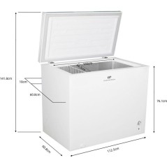 Congélateur coffre - CONTINENTAL EDISON - CECC291WD - Classe D - 291