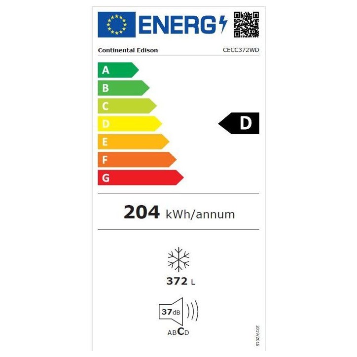 Congélateur coffre - CONTINENTAL EDISON - CECC372WD - 372 L - 130 x 40 x 84,5 cm - Classe D - Blanc Congélateur coffre - CONTINENTAL EDISON - CECC372WD - 372 L - 130 x 40 x 84,5 cm - Classe D - Blanc