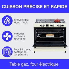 Cuisiniere piano four multifonctions catalyse - CONTINENTAL EDISON - C