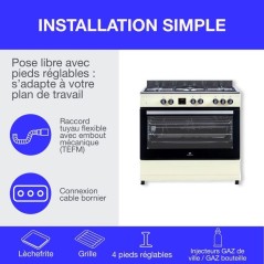 Cuisiniere piano four multifonctions catalyse - CONTINENTAL EDISON - C