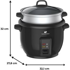 Cuiseur a riz - CONTINENTAL EDISON - CECR18B - 700 W - 1,8 L - Avec Pa