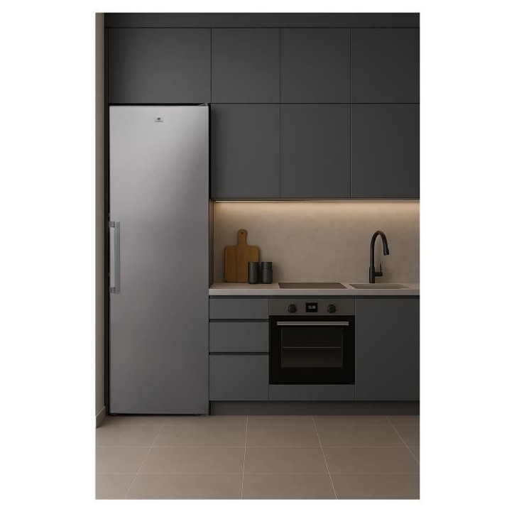 Congélateur armoire - CONTINENTAL EDISON - CECUF406NFIXD - 406 L-Total No Frost (Sans givre) Classe D - L70 x H191 cm - Silver Congélateur armoire - CONTINENTAL EDISON - CECUF406NFIXD - 406 L-Total No Frost (Sans givre) Classe D - L70 x H191 cm - Silver
