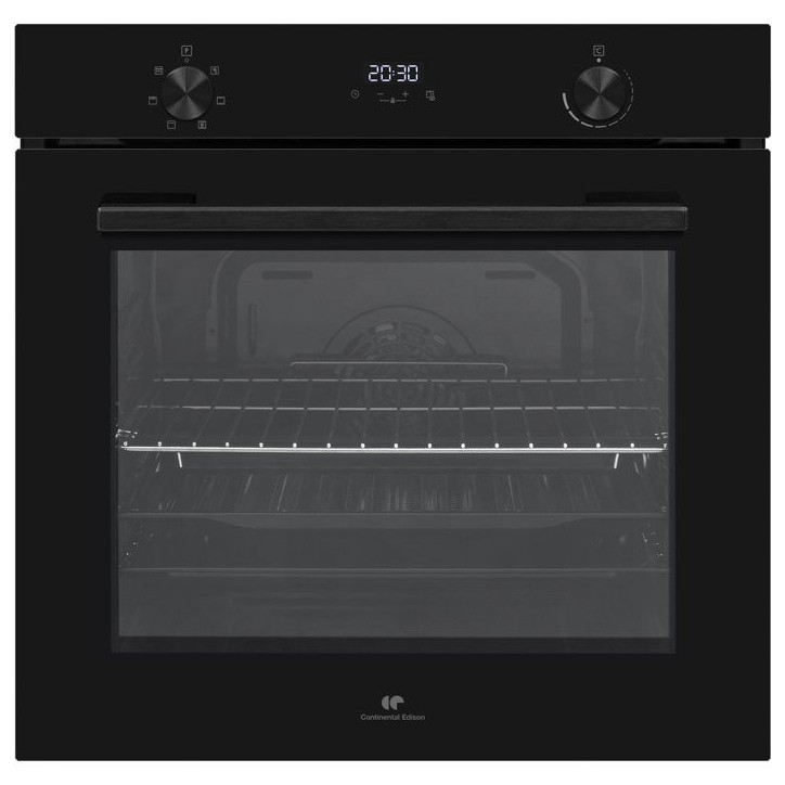 Four encastrable - Pyrolyse - CONTINENTAL EDISON - CEF78PAF - Noir - Porte froide - 78 L - 59,5 x 57,5 x 59,5 cm Four encastrable - Pyrolyse - CONTINENTAL EDISON - CEF78PAF - Noir - Porte froide - 78 L - 59,5 x 57,5 x 59,5 cm