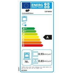 Four encastrable - Pyrolyse - CONTINENTAL EDISON - CEF78PAF - Noir - P
