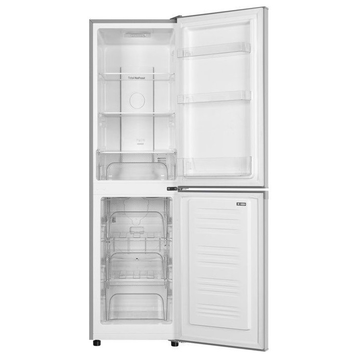 Réfrigérateur congélateur bas - CONTINENTAL EDISON - CEFC193NFS3 - Classe E - 193L - L48,5 x P60 x H158,5cm - Silver