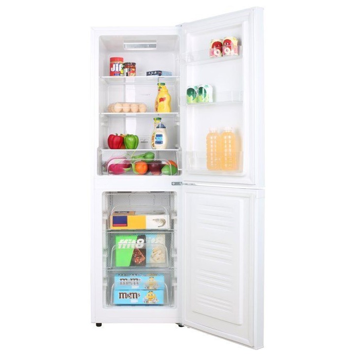 Réfrigérateur congélateur bas - CONTINENTAL EDISON - CEFC193NFW3 - Classe E - 193 L - L48,5 x P60 x 158,5cm - Blanc Réfrigérateur congélateur bas - CONTINENTAL EDISON - CEFC193NFW3 - Classe E - 193 L - L48,5 x P60 x 158,5cm - Blanc