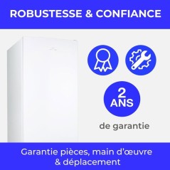 Réfrigérateur combiné-CONTINENTAL EDISON - CEFC225NFW - 225L -Total