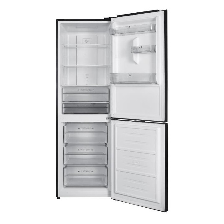 Réfrigérateur congélateur bas CONTINENTAL EDISON CEFC323NFB - 323L - Total No Frost - display sur la porte - Classe D - Noir Réfrigérateur congélateur bas CONTINENTAL EDISON CEFC323NFB - 323L - Total No Frost - display sur la porte - Classe D - Noir