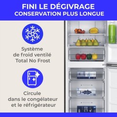Réfrigérateur combiné - CONTINENTAL EDISON - CEFC400NFIXD - 402 L -