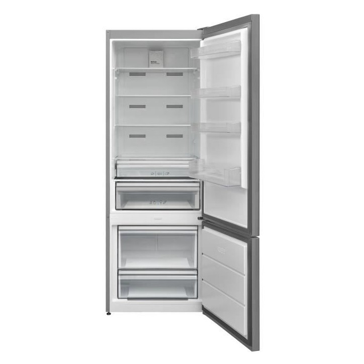 Réfrigérateur congélateur bas CONTINENTAL EDISON- 472L - Total No Frost ( Sans givre) - 41 dB - L70 cmxH186cm -inox Réfrigérateur congélateur bas CONTINENTAL EDISON- 472L - Total No Frost ( Sans givre) - 41 dB - L70 cmxH186cm -inox