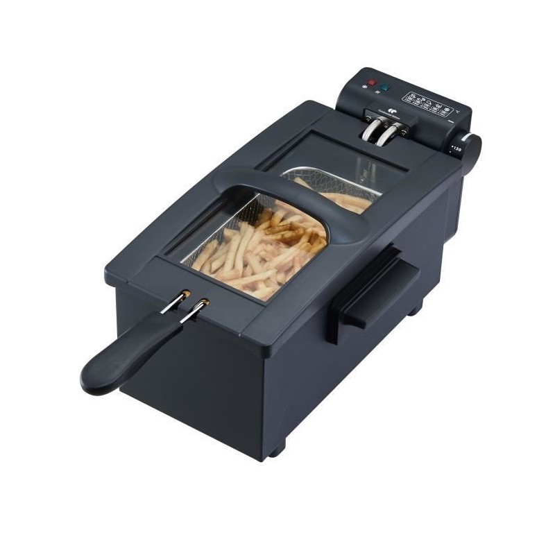 Friteuse - CONTINENTAL EDISON - CEFR3BLK - 3 L - 2000 W - 1 panier - N