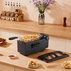 Friteuse - CONTINENTAL EDISON - CEFR3BLK - 3 L - 2000 W - 1 panier - N