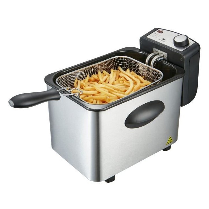 CONTINENTAL EDISON CEFR4IX3 - Friteuse 4 Litres - 2000W CONTINENTAL EDISON CEFR4IX3 - Friteuse 4 Litres - 2000W