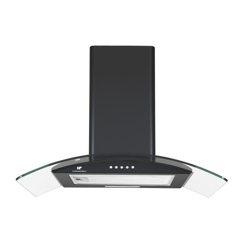 Hotte décorative - CONTINENTAL EDISON - CEH60GB2 - Classe A - 60 x 47