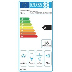 Hotte décorative - CONTINENTAL EDISON - CEH60GB2 - Classe A - 60 x 47