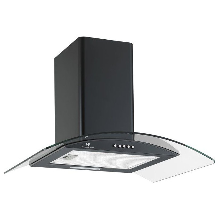 Hotte décorative - CONTINENTAL EDISON - CEH60GB2 - Classe A - 60 x 47 x 50,84 cm - Noir / Verre Hotte décorative - CONTINENTAL EDISON - CEH60GB2 - Classe A - 60 x 47 x 50,84 cm - Noir / Verre