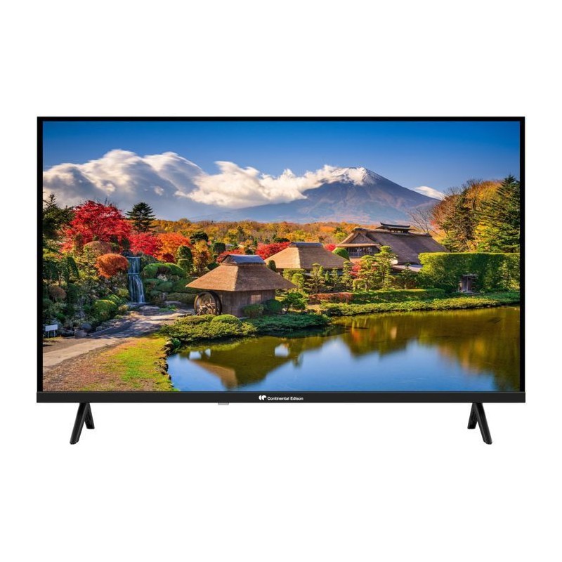 TV LED HD - CONTINENTAL EDISON - 32“ (81 cm) - 2xHDMI - 2xUSB - Noir